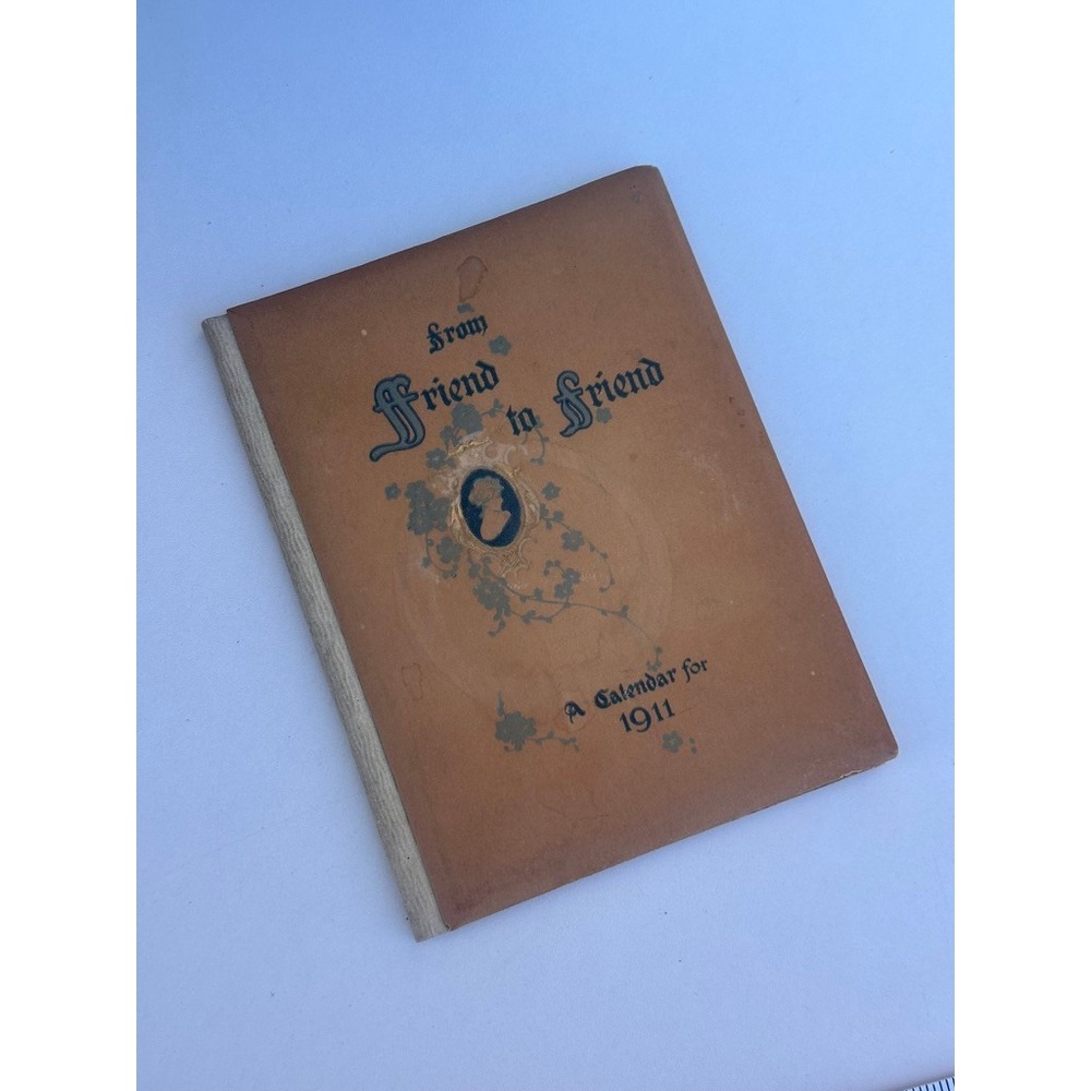 Antique 1911 From Friend to Friend Calendar Book Ernest Nister E.P. Dutton Co
